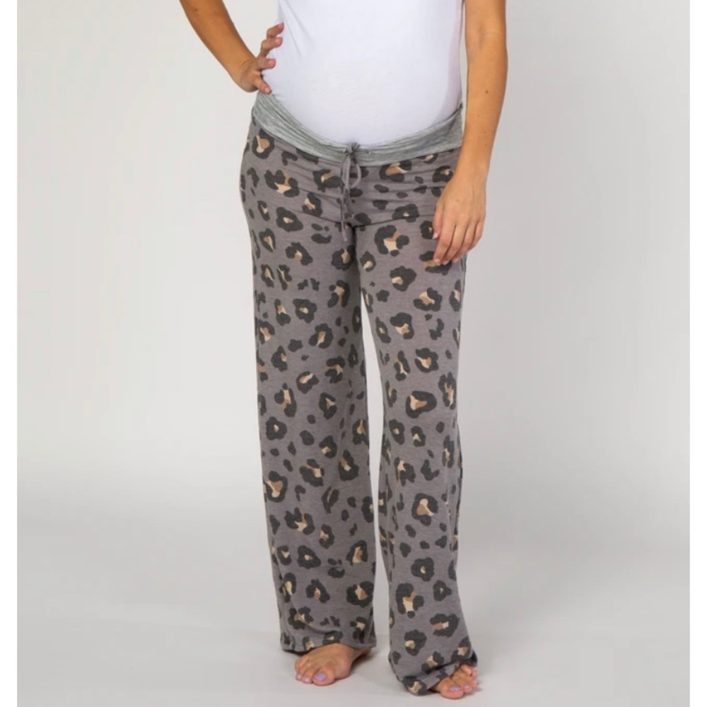 Leopard maternity lounge pant